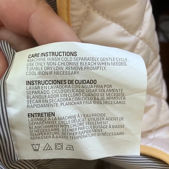 Y2K Esprit Quilted Jacket M Color Block Puffer Packable Ski Resort Cruise - Picture 11 of 12